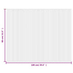 Tappeto Rettangolare Marrone Scuro 80x100 cm in Bambù