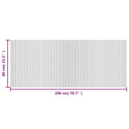 Tappeto Rettangolare Marrone 80x200 cm in Bambù