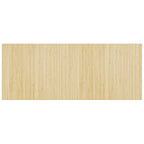 Tappeto Rettangolare Natura Chiaro 80x200 cm in Bambù