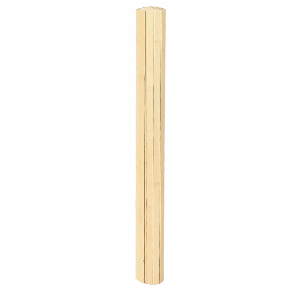 Tappeto Rettangolare Natura Chiaro 80x200 cm in Bambù
