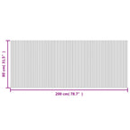 Tappeto Rettangolare Marrone Scuro 80x200 cm in Bambù