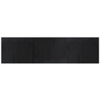 Tappeto Rettangolare Nero 80x300 cm in Bambù