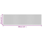 Tappeto Rettangolare Nero 80x300 cm in Bambù