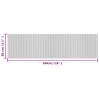 Tappeto Rettangolare Marrone 80x300 cm in Bambù