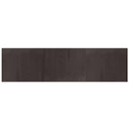 Tappeto Rettangolare Marrone Scuro 80x300 cm in Bambù