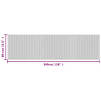 Tappeto Rettangolare Marrone Scuro 80x300 cm in Bambù