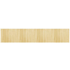 Tappeto Rettangolare Natura Chiaro 80x400 cm in Bambù