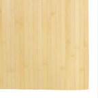 Tappeto Rettangolare Natura Chiaro 80x400 cm in Bambù