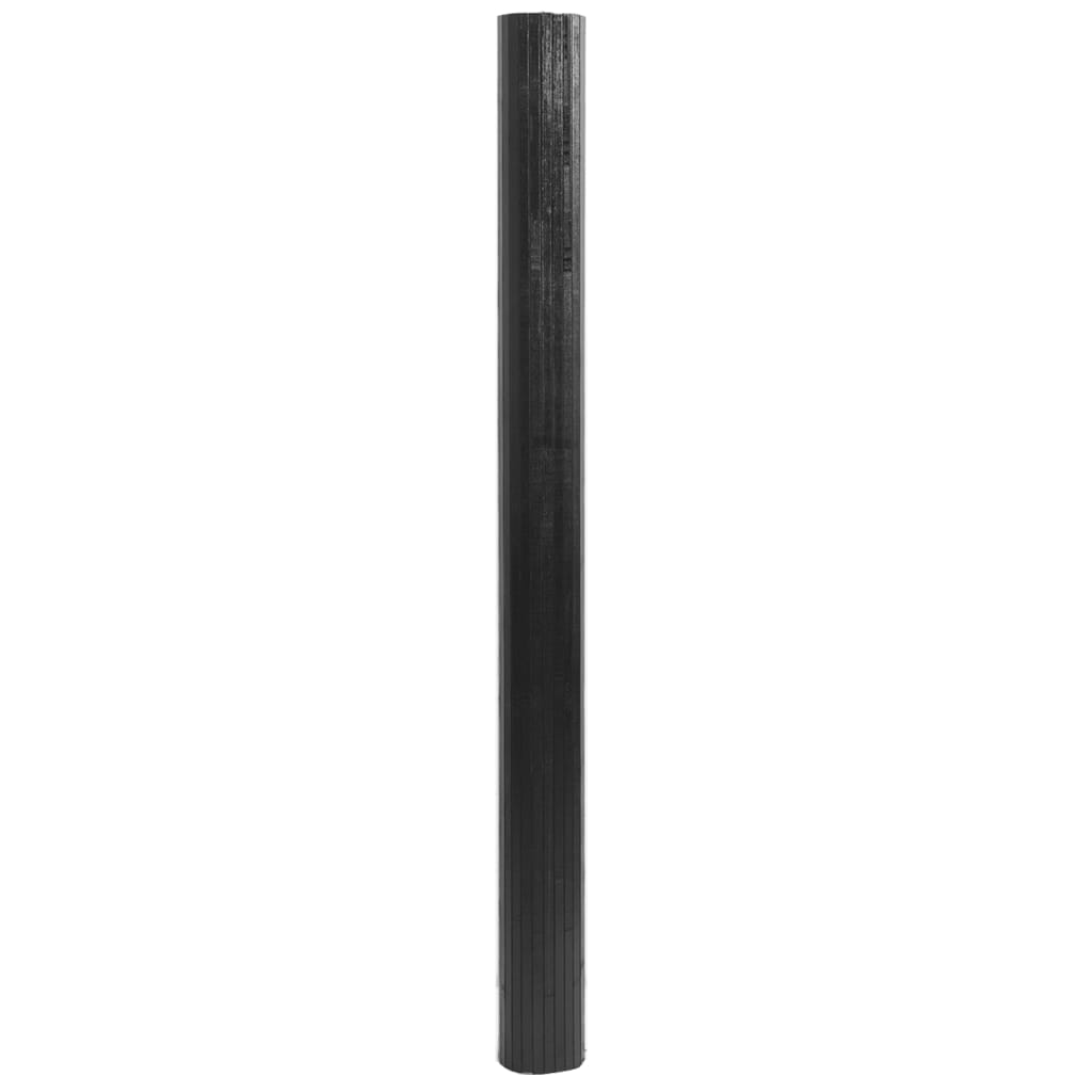 Tappeto Rettangolare Grigio 80x400 cm in Bambù