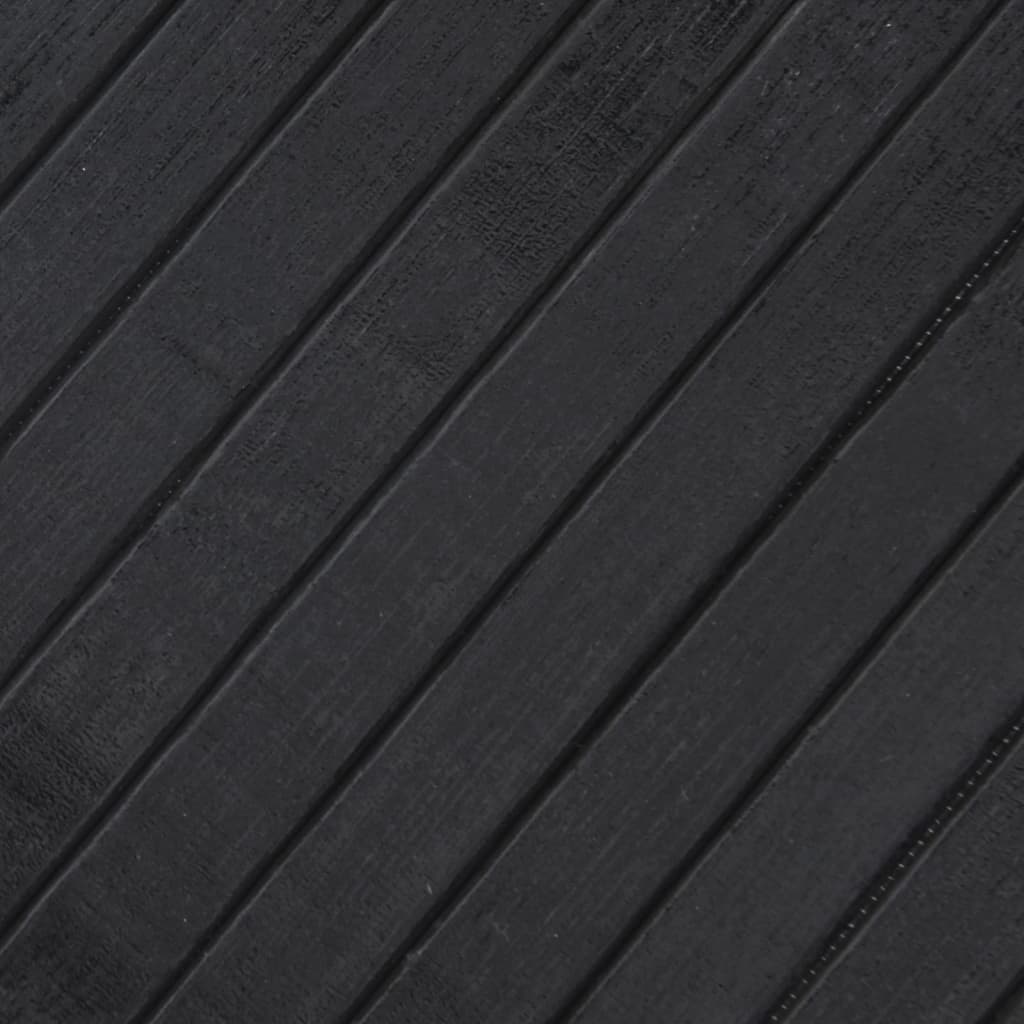 Tappeto Rettangolare Grigio 80x400 cm in Bambù