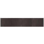 Tappeto Rettangolare Marrone Scuro 80x400 cm in Bambù