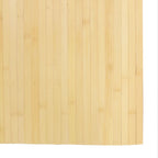 Tappeto Rettangolare Natura Chiaro 80x500 cm in Bambù
