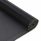 Tappeto Rettangolare Nero 100x100 cm in Bambù
