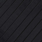 Tappeto Rettangolare Nero 100x100 cm in Bambù