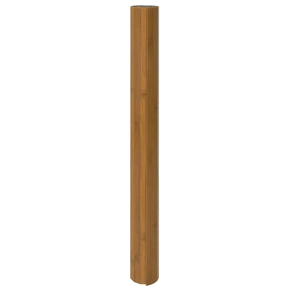Tappeto Rettangolare Marrone 100x100 cm in Bambù