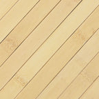 Tappeto Rettangolare Naturale Chiaro 100x100 cm in Bambù