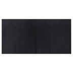 Tappeto Rettangolare Nero 100x200 cm in Bambù