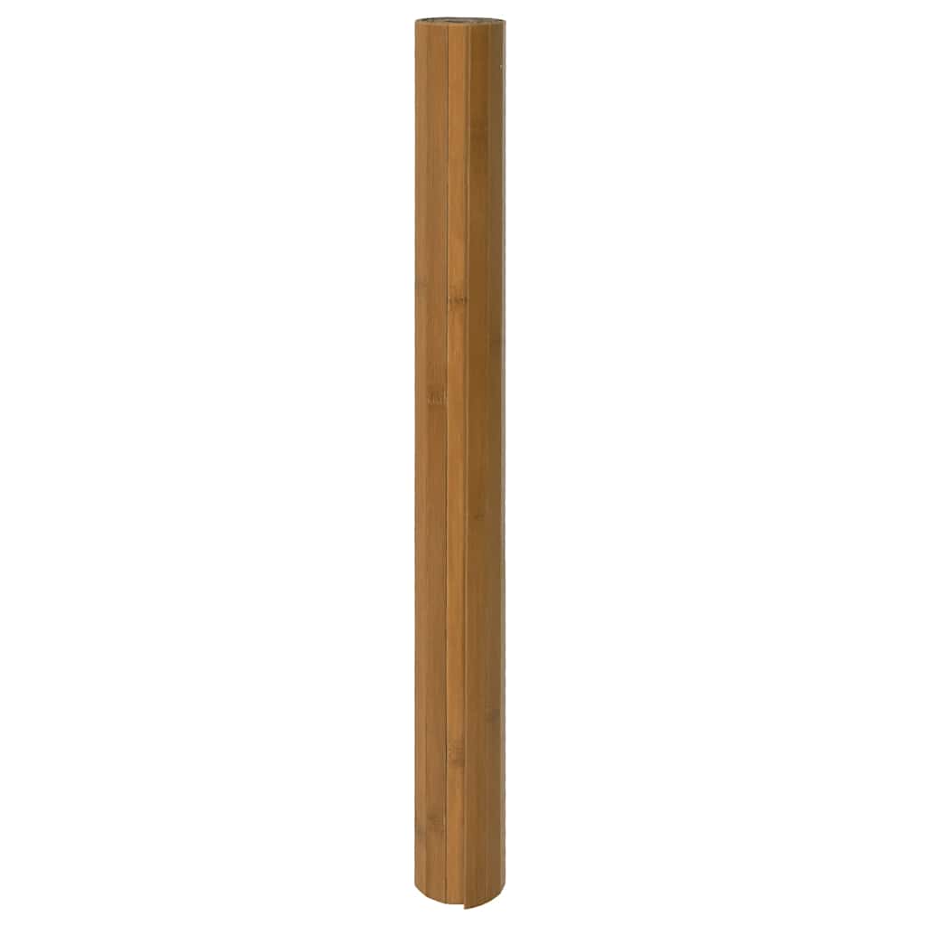 Tappeto Rettangolare Marrone 100x200 cm in Bambù