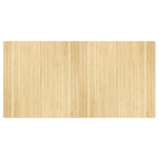 Tappeto Rettangolare Naturale Chiaro 100x200 cm in Bambù