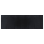 Tappeto Rettangolare Nero 100x300 cm in Bambù