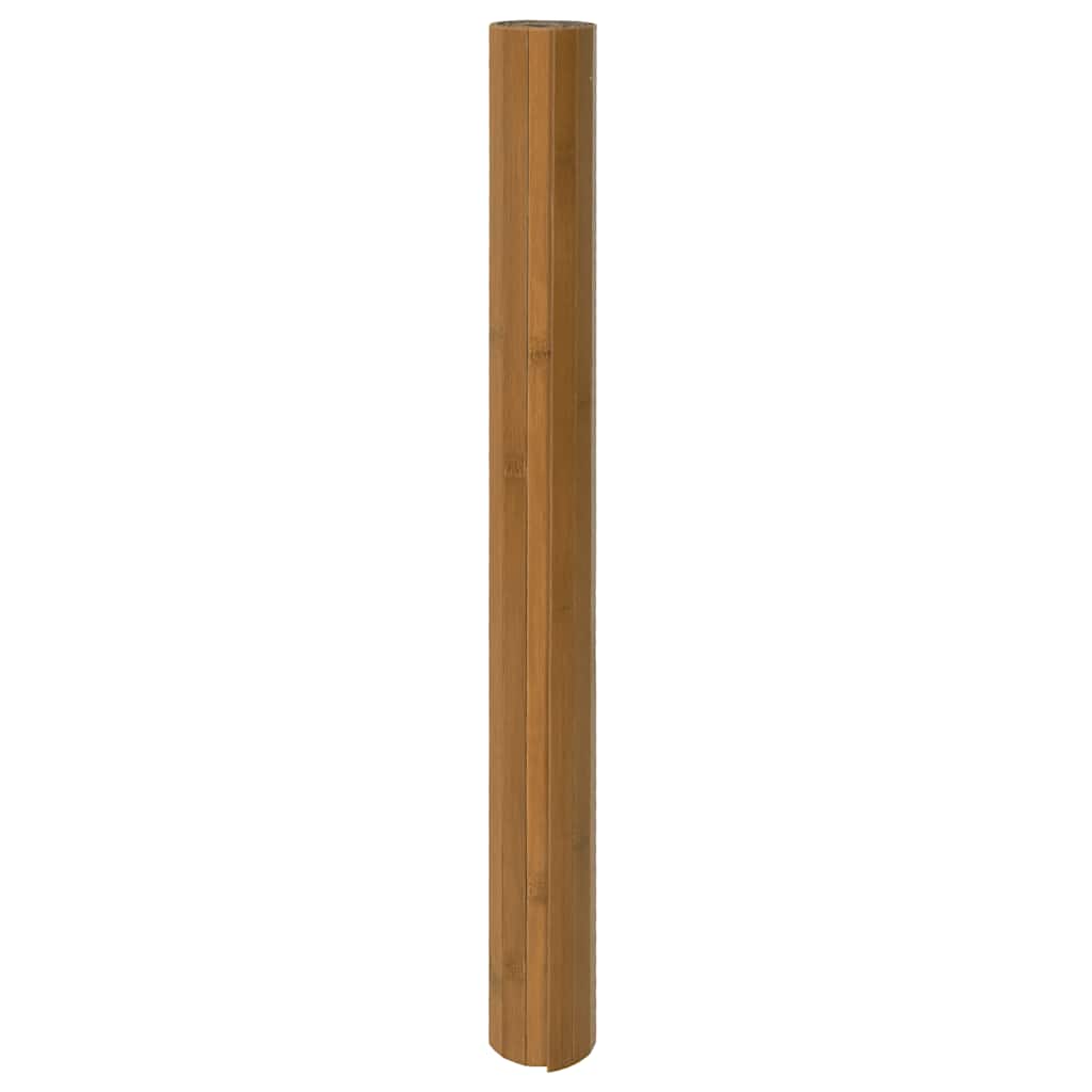 Tappeto Rettangolare Marrone 100x300 cm in Bambù