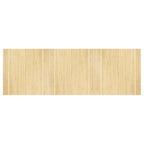 Tappeto Rettangolare Naturale Chiaro 100x300 cm in Bambù
