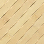 Tappeto Rettangolare Naturale Chiaro 100x300 cm in Bambù