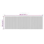 Tappeto Rettangolare Naturale Chiaro 100x300 cm in Bambù