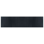 Tappeto Rettangolare Grigio 100x400 cm in Bambù