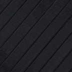 Tappeto Rettangolare Nero 100x500 cm in Bambù