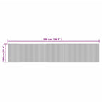 Tappeto Rettangolare Nero 100x500 cm in Bambù