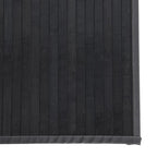 Tappeto Rettangolare Grigio 60x100 cm in Bambù