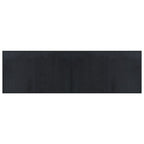Tappeto Rettangolare Nero 60x200 cm in Bambù