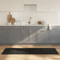 Tappeto Rettangolare Nero 60x200 cm in Bambù