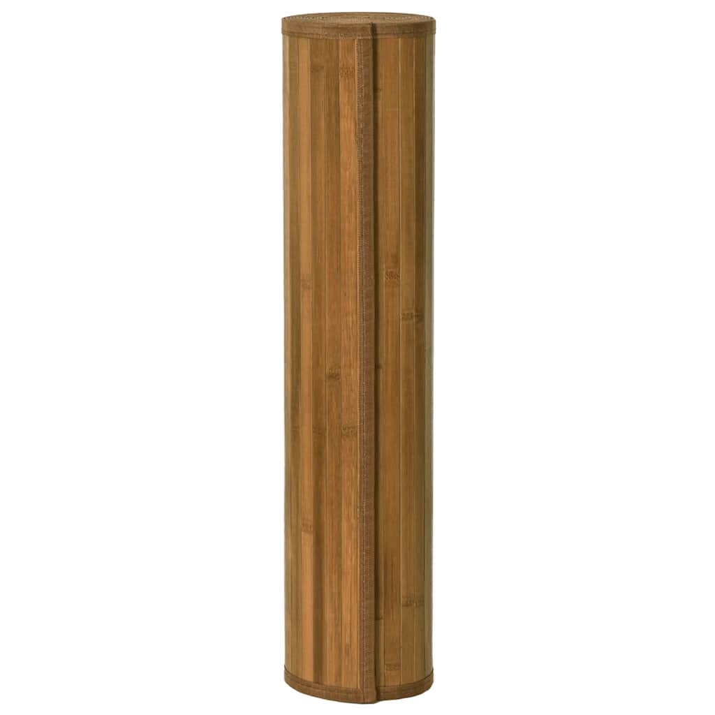 Tappeto Rettangolare Marrone 60x200 cm in Bambù