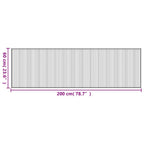 Tappeto Rettangolare Marrone 60x200 cm in Bambù
