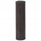 Tappeto Rettangolare Marrone Scuro 60x200 cm in Bambù
