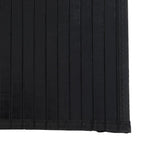 Tappeto Rettangolare Nero 60x300 cm in Bambù