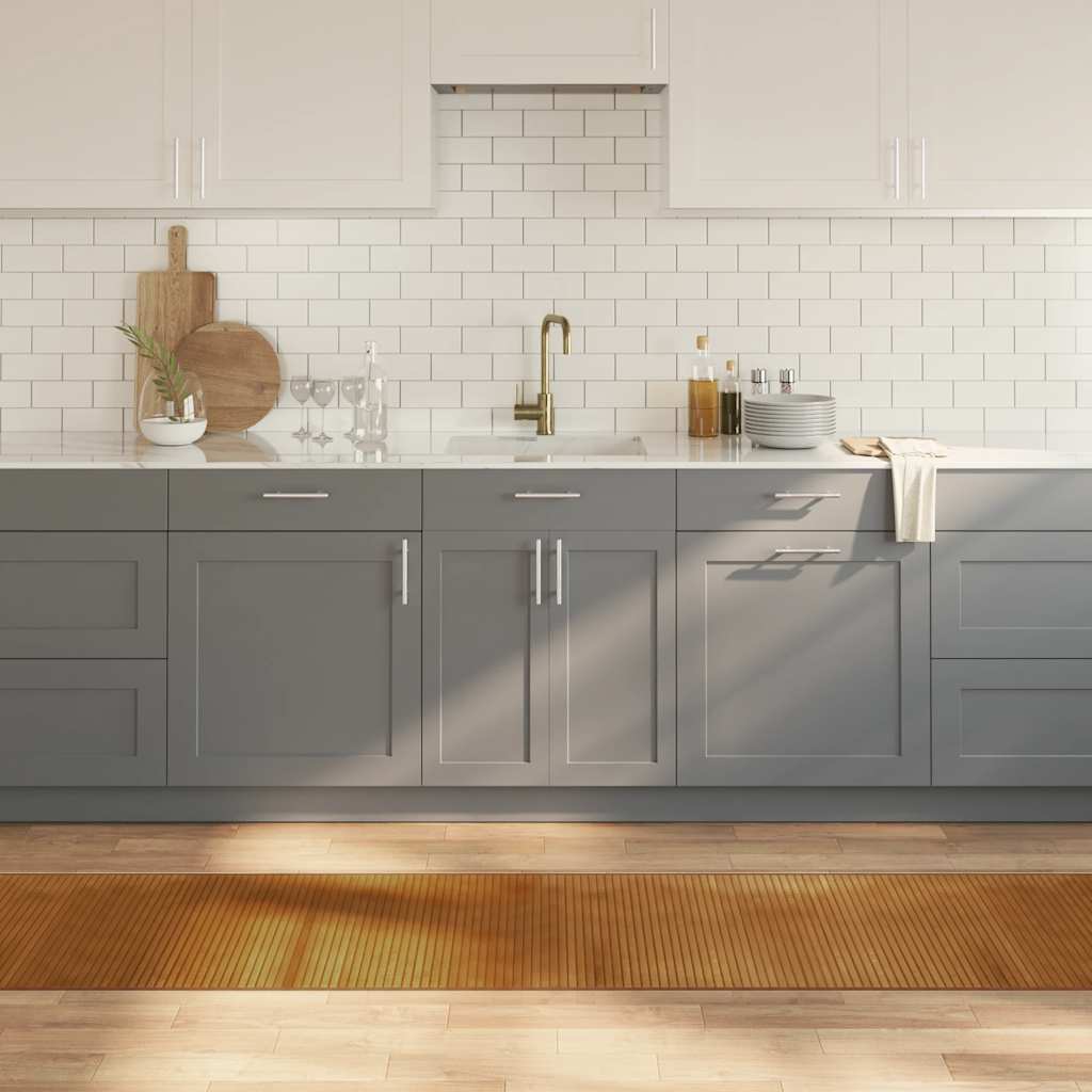 Tappeto Rettangolare Marrone 60x300 cm in Bambù