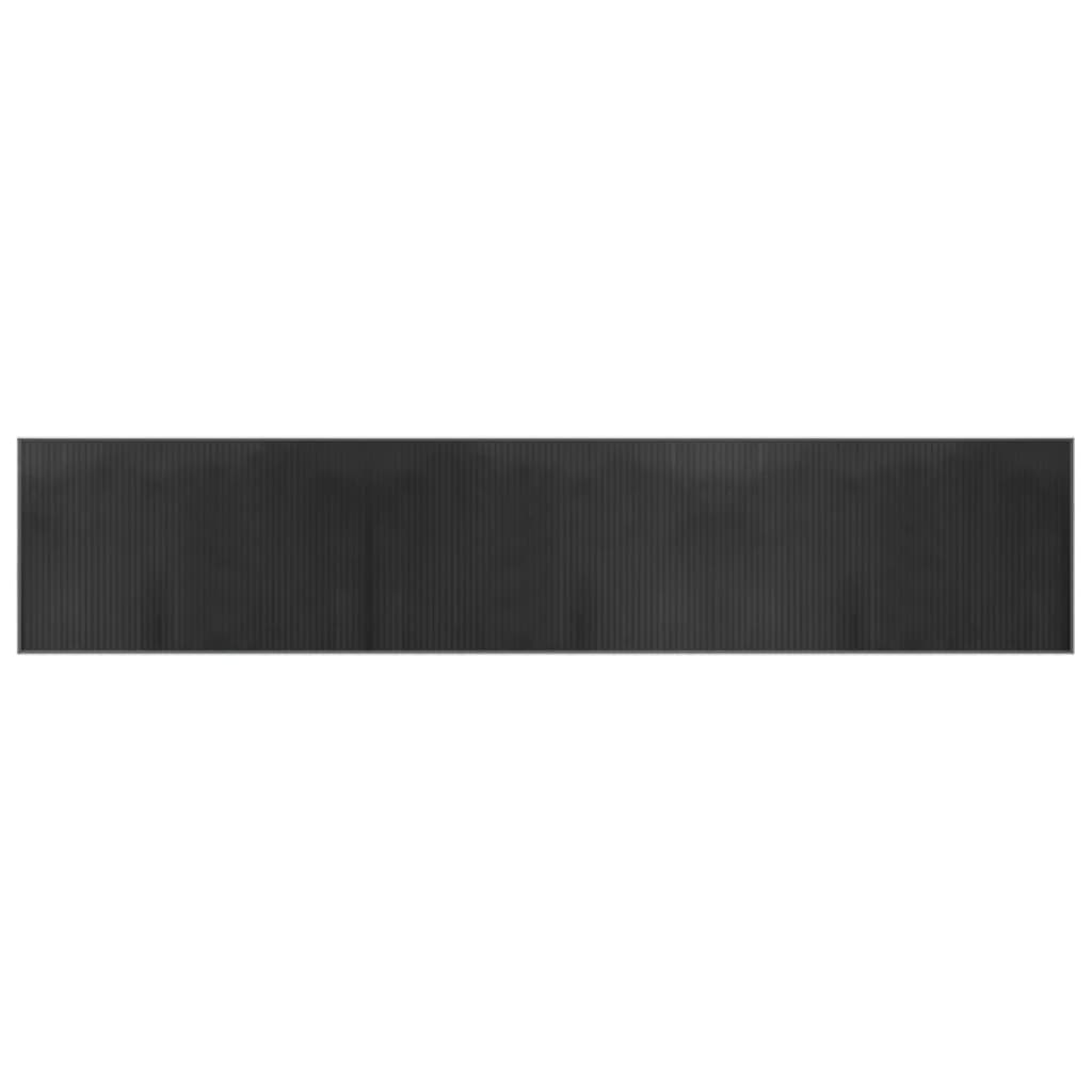 Tappeto Rettangolare Grigio 60x300 cm in Bambù