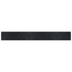 Tappeto Rettangolare Nero 60x500 cm in Bambù