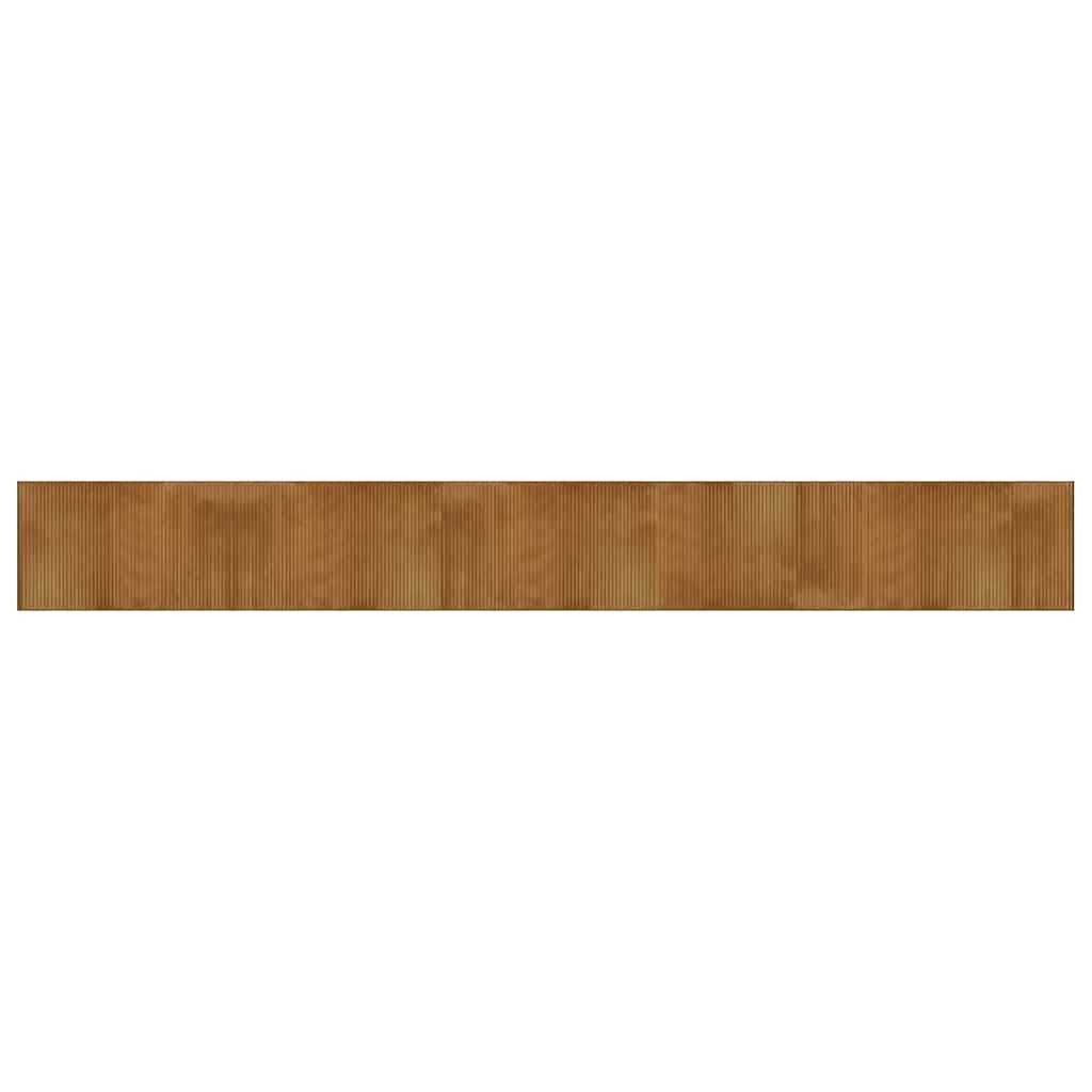 Tappeto Rettangolare Marrone 60x500 cm in Bambù