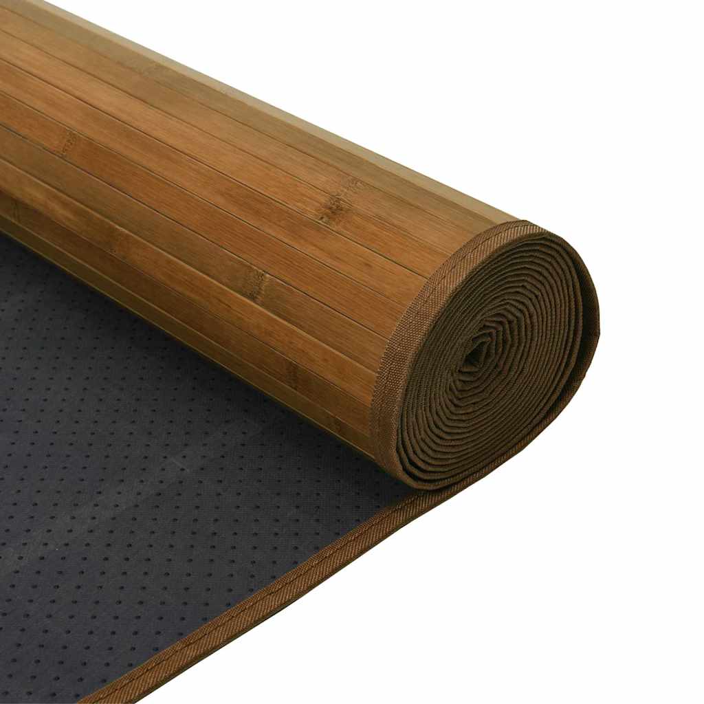 Tappeto Rettangolare Marrone 60x500 cm in Bambù