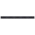Tappeto Rettangolare Nero 60x1000 cm in Bambù