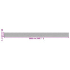 Tappeto Rettangolare Marrone 60x1000 cm in Bambù