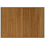 Tappeto Rettangolare Marrone 70x100 cm in Bambù