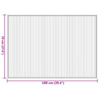 Tappeto Rettangolare Marrone 70x100 cm in Bambù