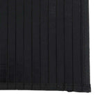 Tappeto Rettangolare Nero 70x200 cm in Bambù