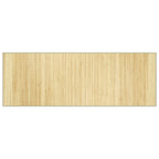 Tappeto Rettangolare Natura Chiaro 70x200 cm in Bambù