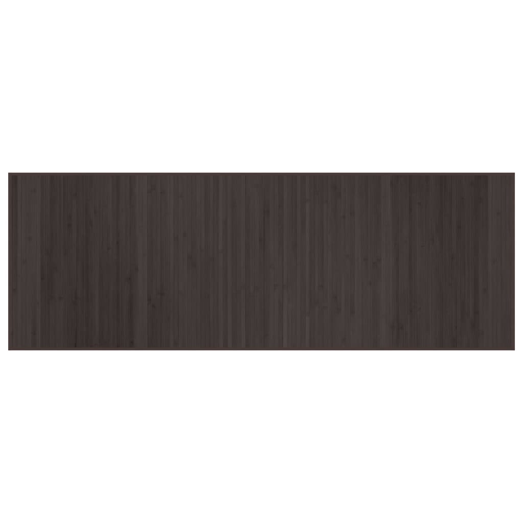 Tappeto Rettangolare Marrone Scuro 70x200 cm in Bambù